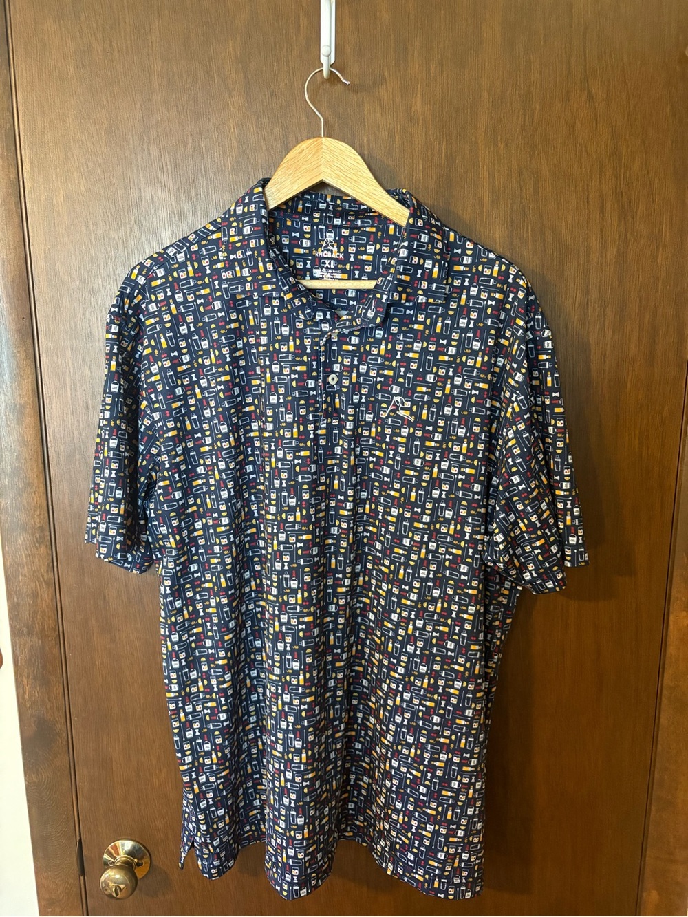 Rhoback The Old Fashioned Performance Polo Men’s XL Navy